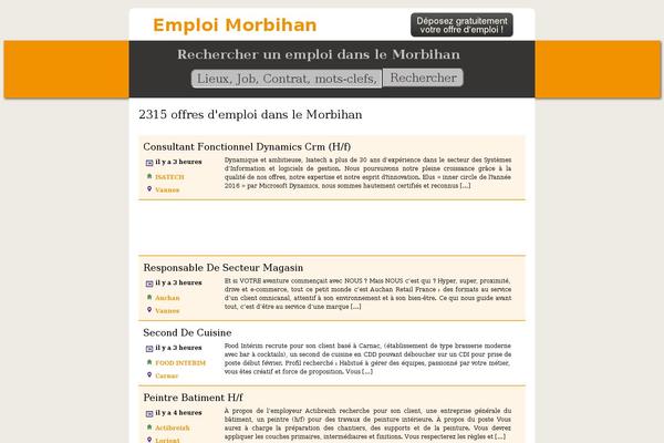 Emploi theme site design template sample