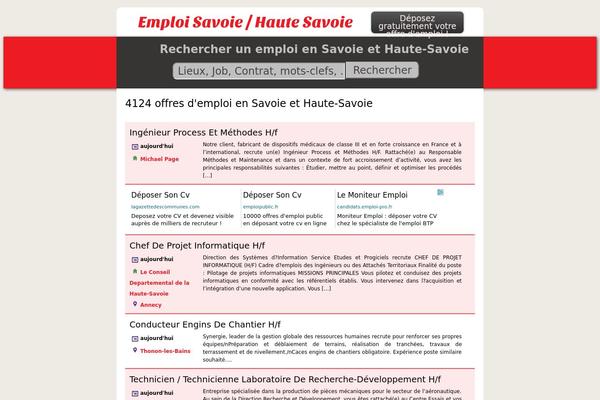 Emploi theme site design template sample