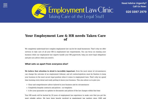 employmentlawclinic.com site used Employment-law-clinic