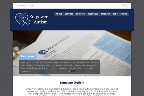 empowerautism.com site used Corpo