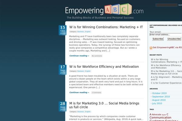 empoweringabc.com site used Uchilla1.0