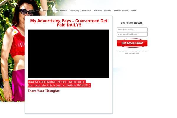 WordPress website example screenshot