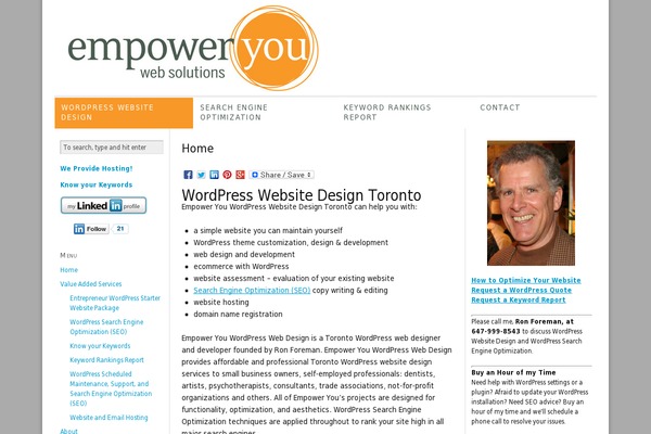 empoweryou.ca site used Bizworx