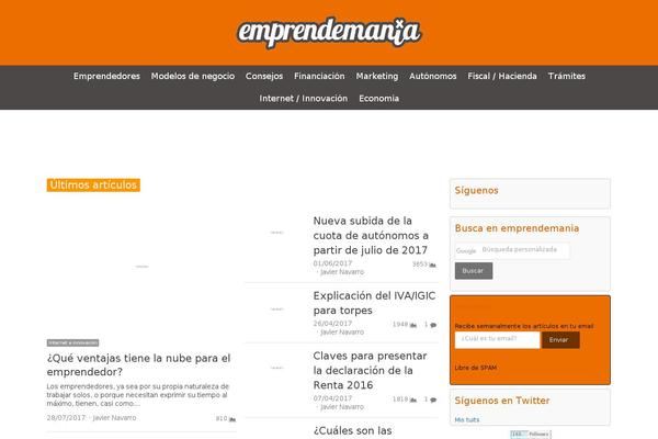 emprendemania.com site used NewsPlus
