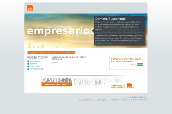 empresariosccc.com.co site used Influential Lite