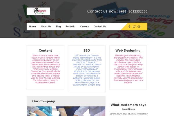 Constructzine Lite theme site design template sample