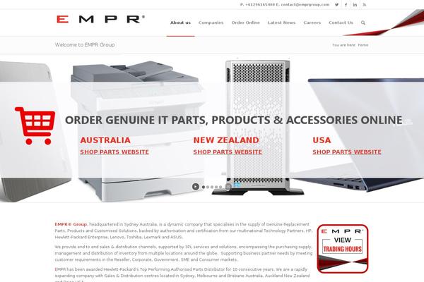 WordPress website example screenshot