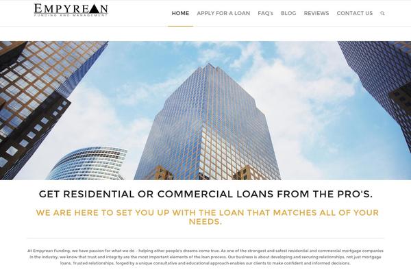 Enfold theme site design template sample