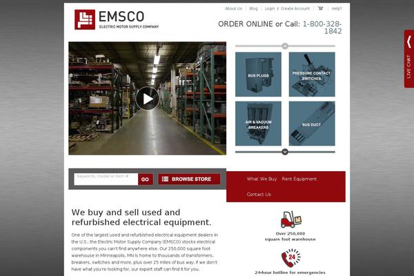 emscomn.com site used Emsco-responsive
