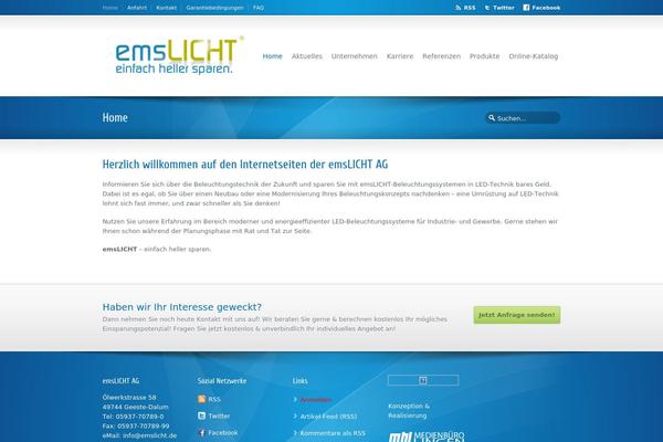 emslicht.de site used Sterling