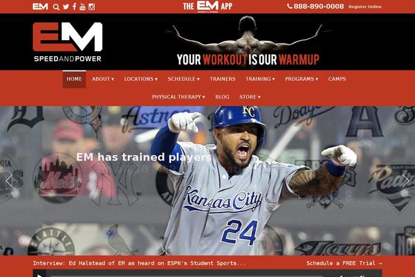 emspeedtraining.com site used Em-speed