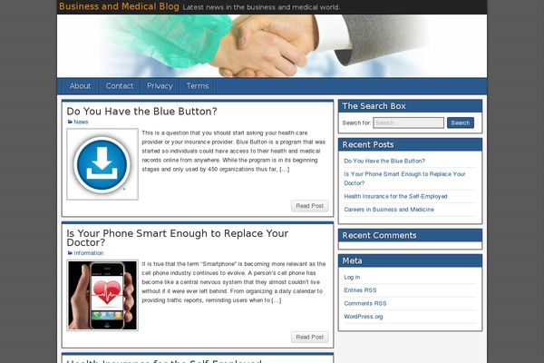 WordPress website example screenshot