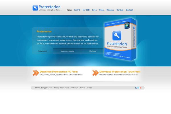 en.protectorion.com site used Siliconapp