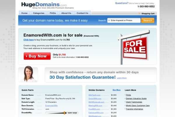 enamoredwith.com site used Enamored