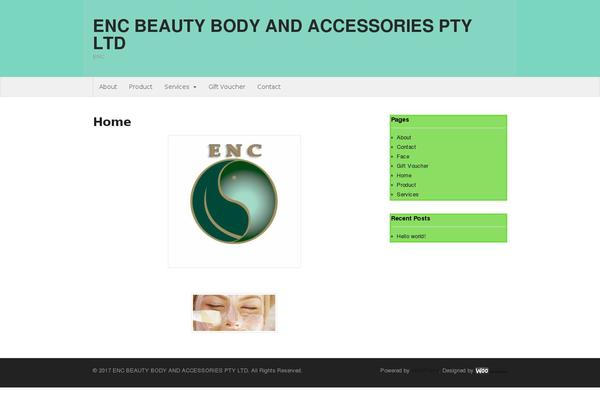 Spa and Salon theme site design template sample