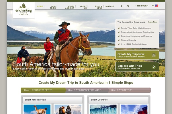 enchanting-south-america WordPress theme, websites list used enchanting-south-america theme enchanting-south-america theme websites examples