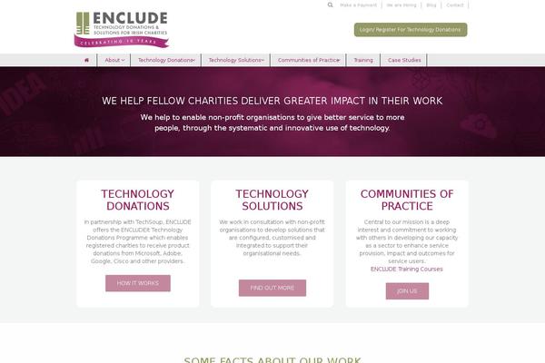 enclude.ie site used Enclude-it