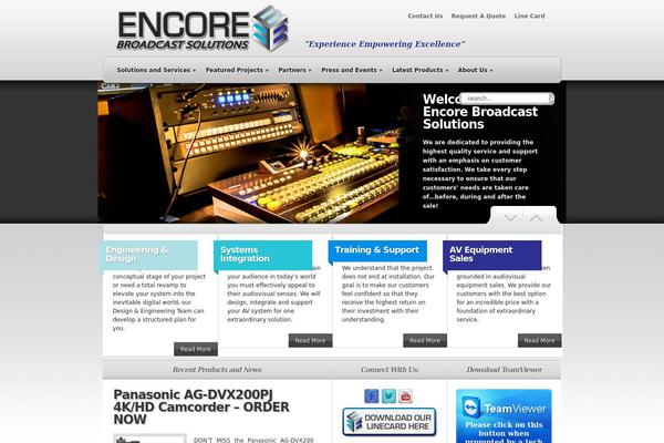 Encore theme site design template sample