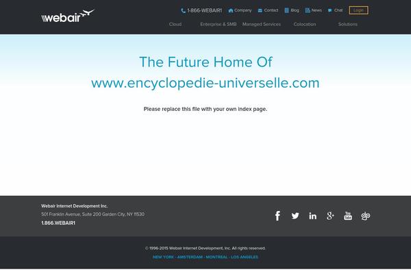 encyclopedie-universelle.com site used Webair_bm