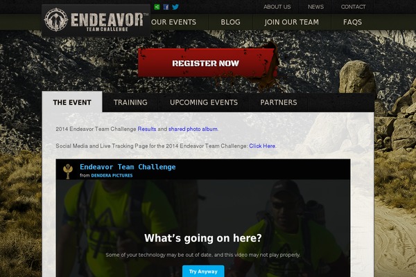 endeavorteamchallenge.com site used Itul.theme.wp.abc