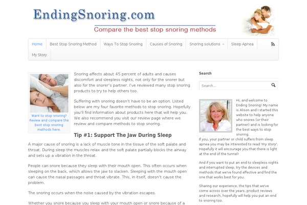 WordPress website example screenshot