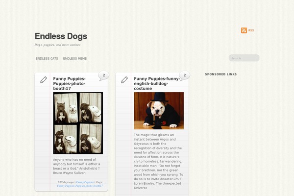 endlessdogs.com site used Wumblr