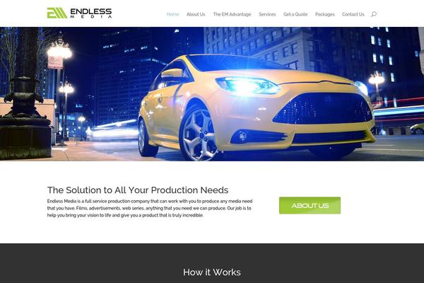 Divi theme site design template sample