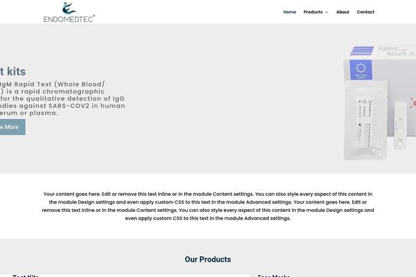 WordPress website example screenshot