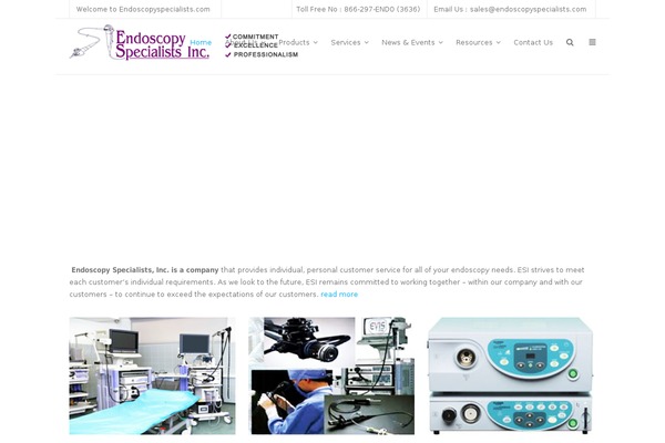 endoscopyspecialists.com site used Strata_wp