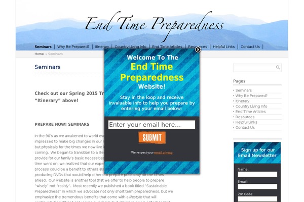 endtimepreparedness.com site used BirdTIPS