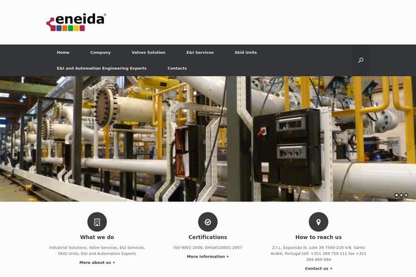 Vantage theme site design template sample