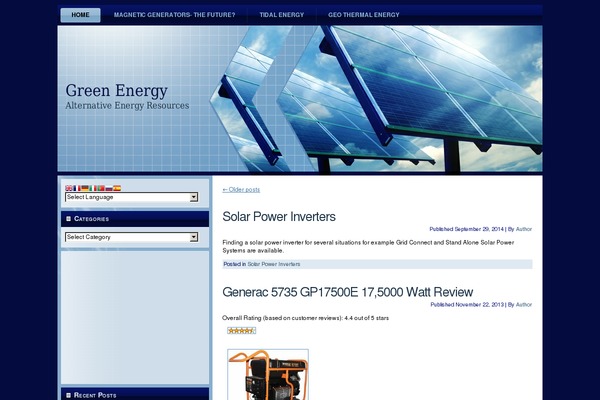 Solar_panels theme site design template sample