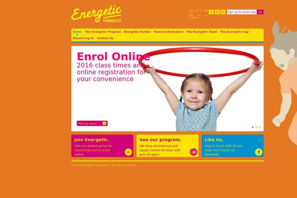 Energetic theme site design template sample
