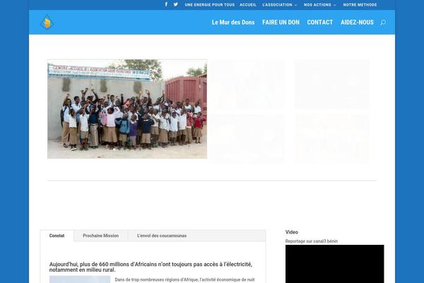 Divi theme site design template sample