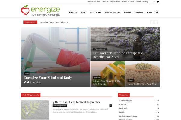 energize.com site used Newspaper