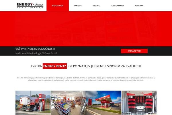 Energy theme site design template sample