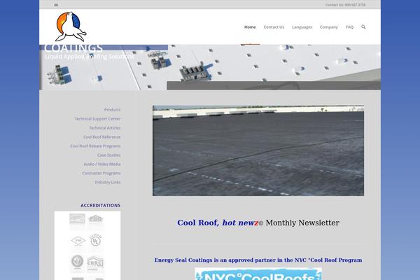Enfold theme site design template sample
