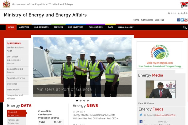 energy.gov.tt site used Noteworthy-child