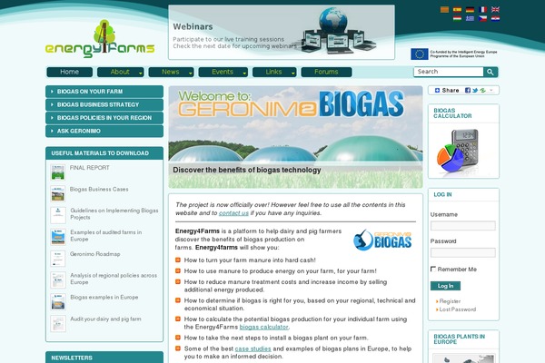energy4farms.eu site used Free Fly 2011