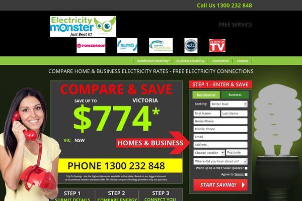 energymonster.com.au site used Energymonster