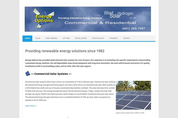 WordPress website example screenshot