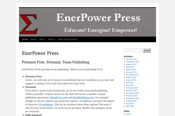 WordPress website example screenshot