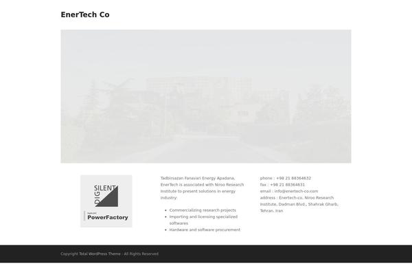 Total theme site design template sample