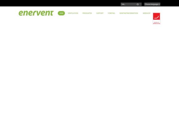 enervent.se site used Enerventtheme