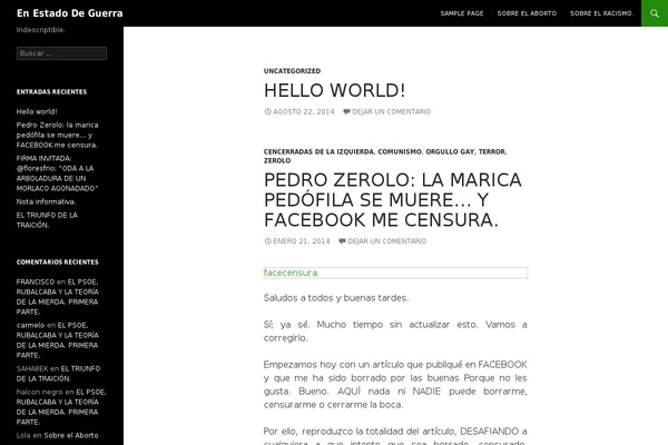 enestadodeguerra.com site used Enestadodeguerra