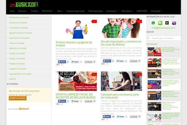 Hueman theme site design template sample