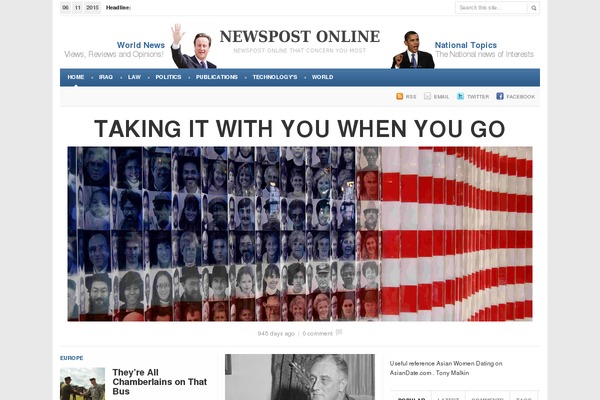 Newspost theme site design template sample
