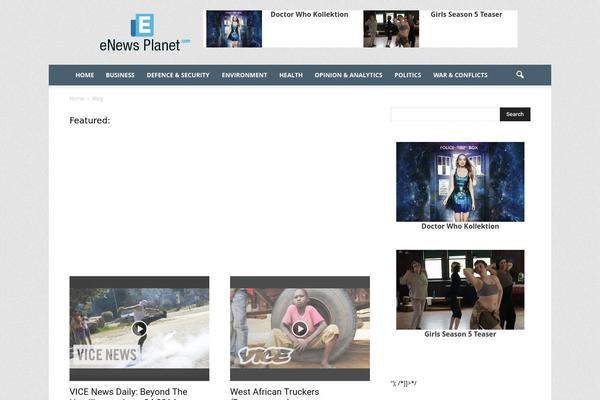 Newspaper theme site design template sample