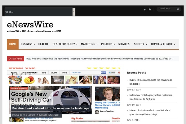 enewswire.co.uk site used Engage-news-pro-premium