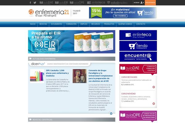 enfermeria21.com site used Enfermeria21
